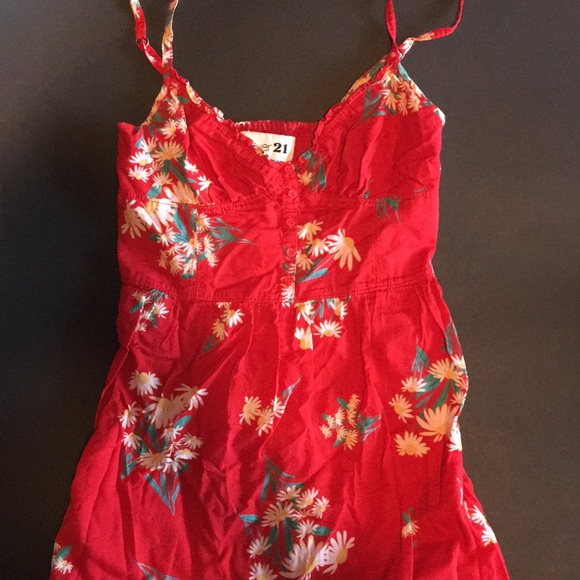 Forever 21 Dresses & Skirts - MOVING SALE! Red Summer Mini Dress